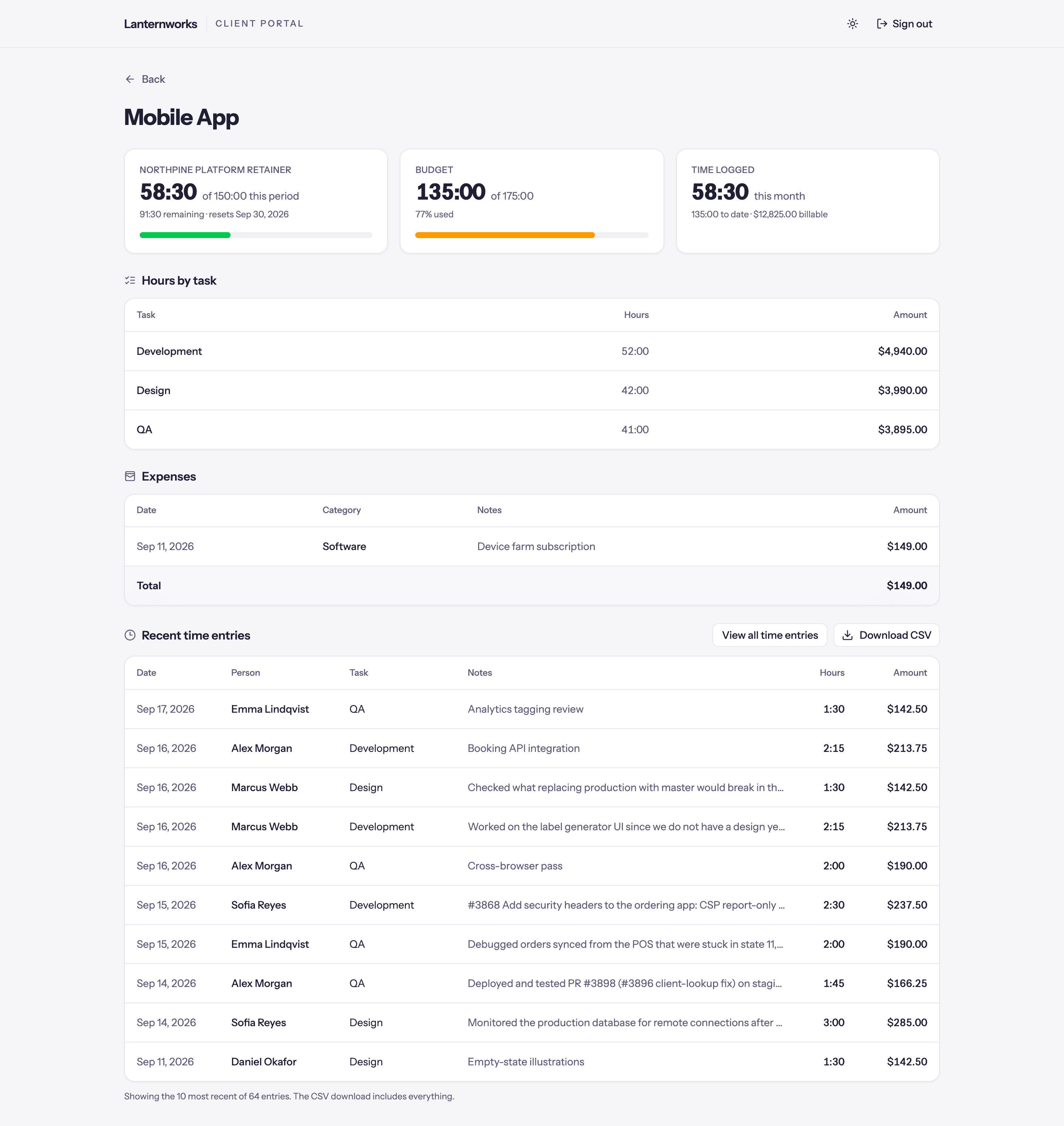 A Client Portal for Projects, Invoices, and Payments
