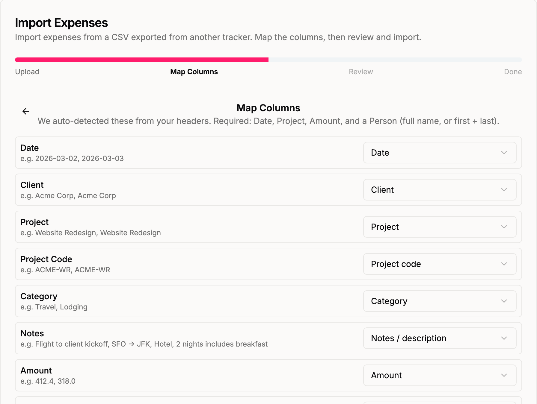 Import Your Expenses — and Run Them Through Approvals