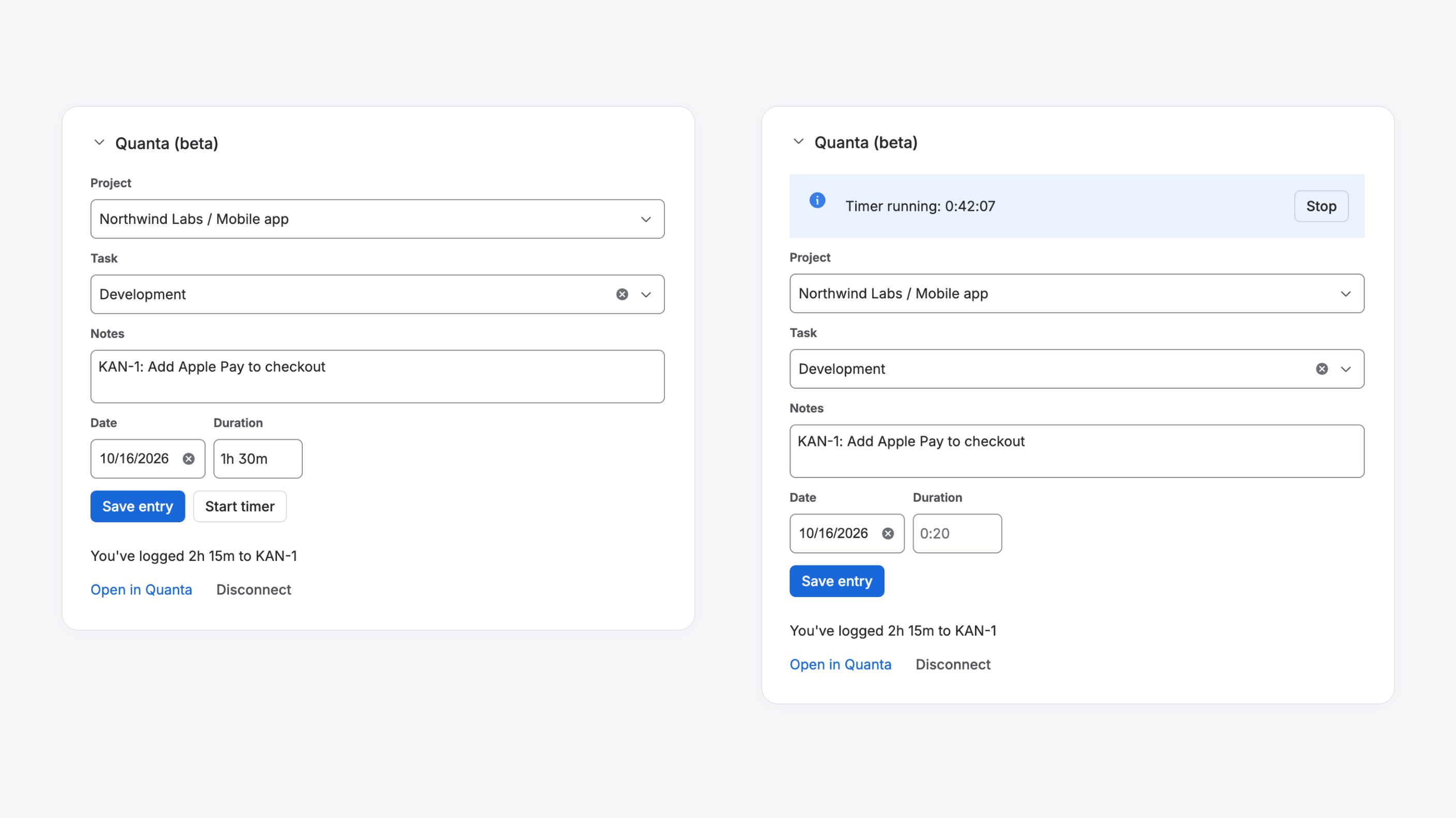 Log Time from Jira Issues (Beta)