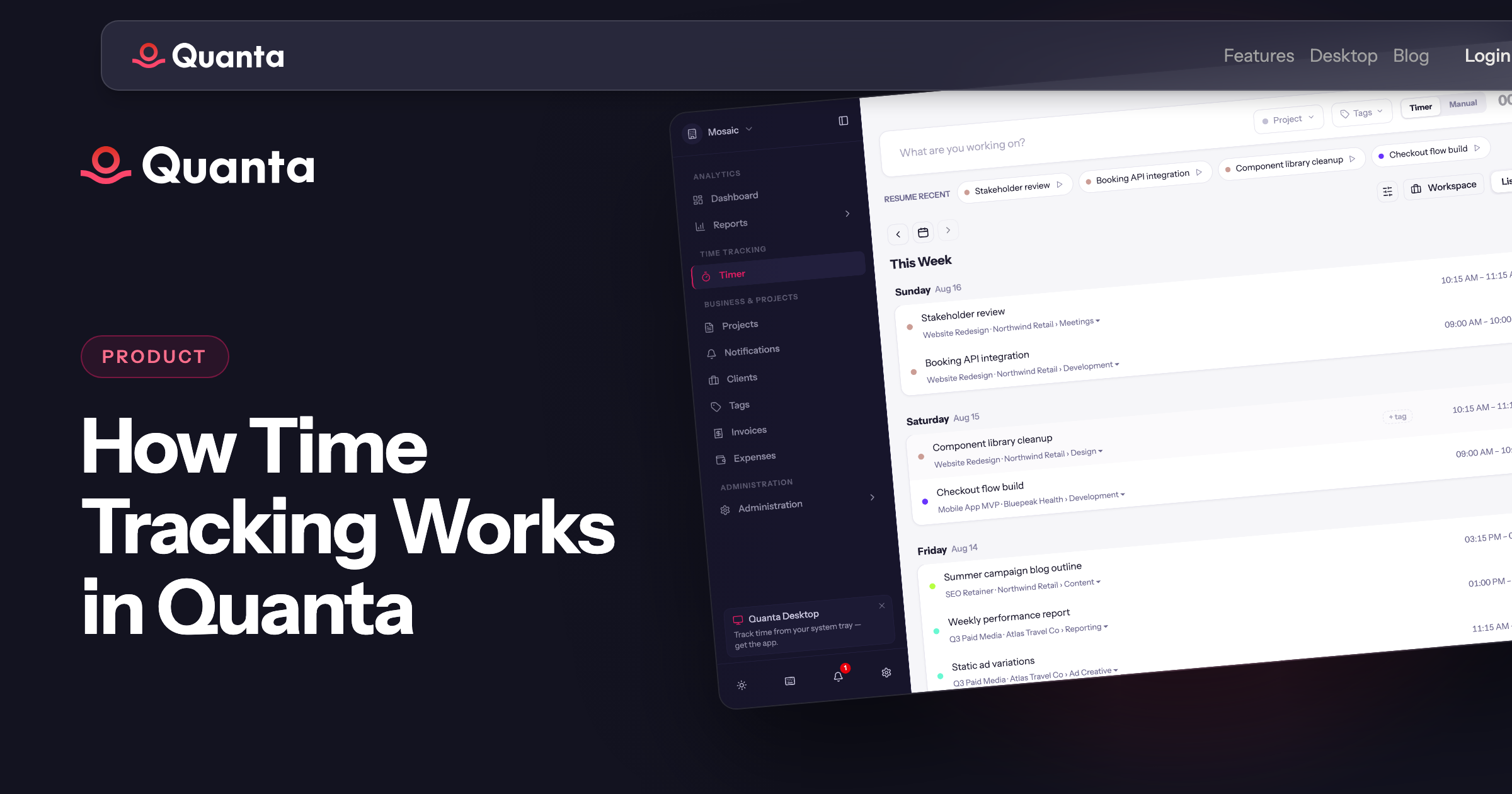 How Time Tracking Works in Quanta | Quanta Blog | Quanta